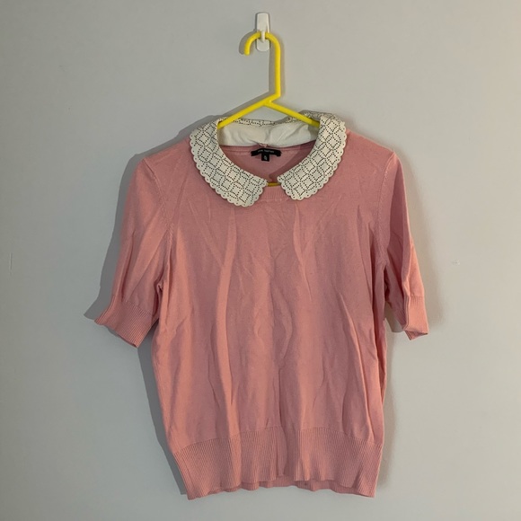 Pink Tartan Detachable Collar Sweater - Picture 2 of 6